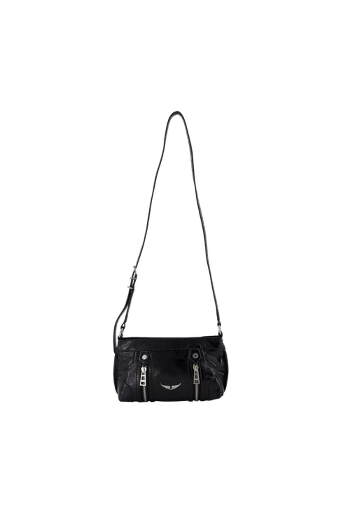 Zadig & Voltaire-Sunny Mood Schultertasche - Zadig & Voltaire - Leder - Schwarz-Taschen-Black-Deal-Outlet-by-ARCHIVIST