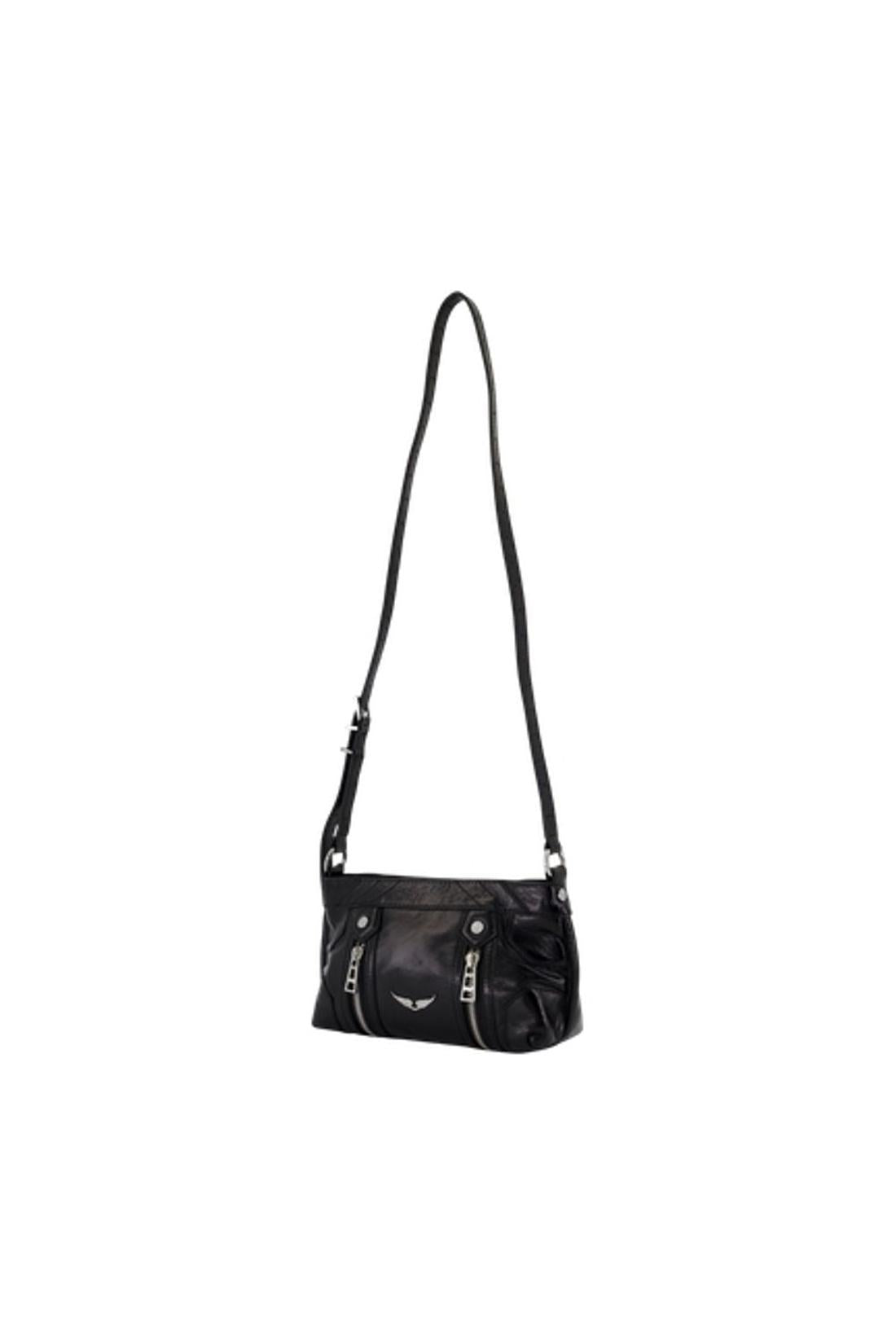 Zadig & Voltaire-Sunny Mood Schultertasche - Zadig & Voltaire - Leder - Schwarz-Taschen-Black-Deal-Outlet-by-ARCHIVIST