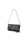Zadig & Voltaire-Rock Graffiti Schultertasche - Zadig & Voltaire - Leder - Schwarz-Taschen-Black-Deal-Outlet-by-ARCHIVIST