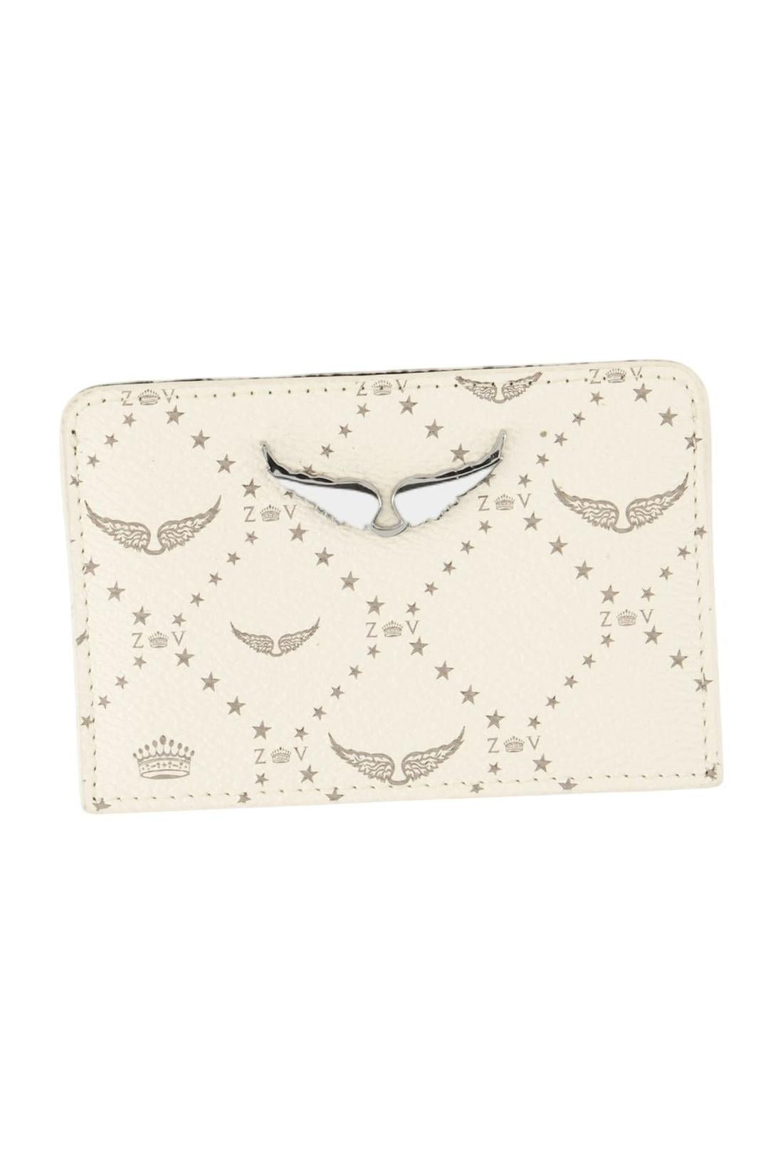 Zadig & Voltaire-Zv Pass Monogramm Kartenhalter - Zadig & Voltaire - Synthetik - Weiß-Outdoor-Black-Deal-Outlet-by-ARCHIVIST