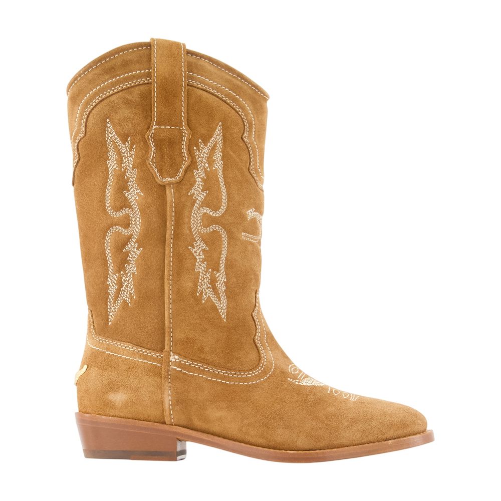 Tex Western Stiefeletten – Zadig & Voltaire – Leder – Braun
