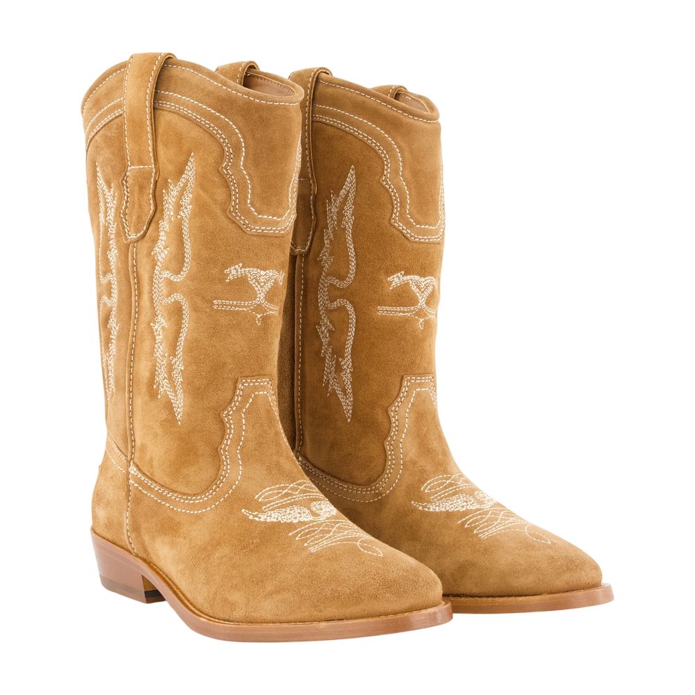 Tex Western Stiefeletten – Zadig & Voltaire – Leder – Braun