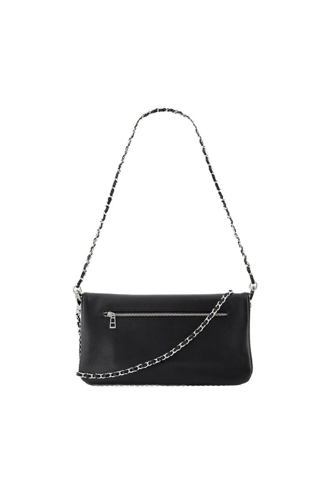 Zadig & Voltaire-Rock Schultertasche - Zadig & Voltaire - Leder - Schwarz-Taschen-Black-Deal-Outlet-by-ARCHIVIST