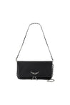 Zadig & Voltaire-Rock Schultertasche - Zadig & Voltaire - Leder - Schwarz-Taschen-Black-Deal-Outlet-by-ARCHIVIST