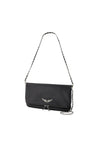 Zadig & Voltaire-Rock Schultertasche - Zadig & Voltaire - Leder - Schwarz-Taschen-Black-Deal-Outlet-by-ARCHIVIST