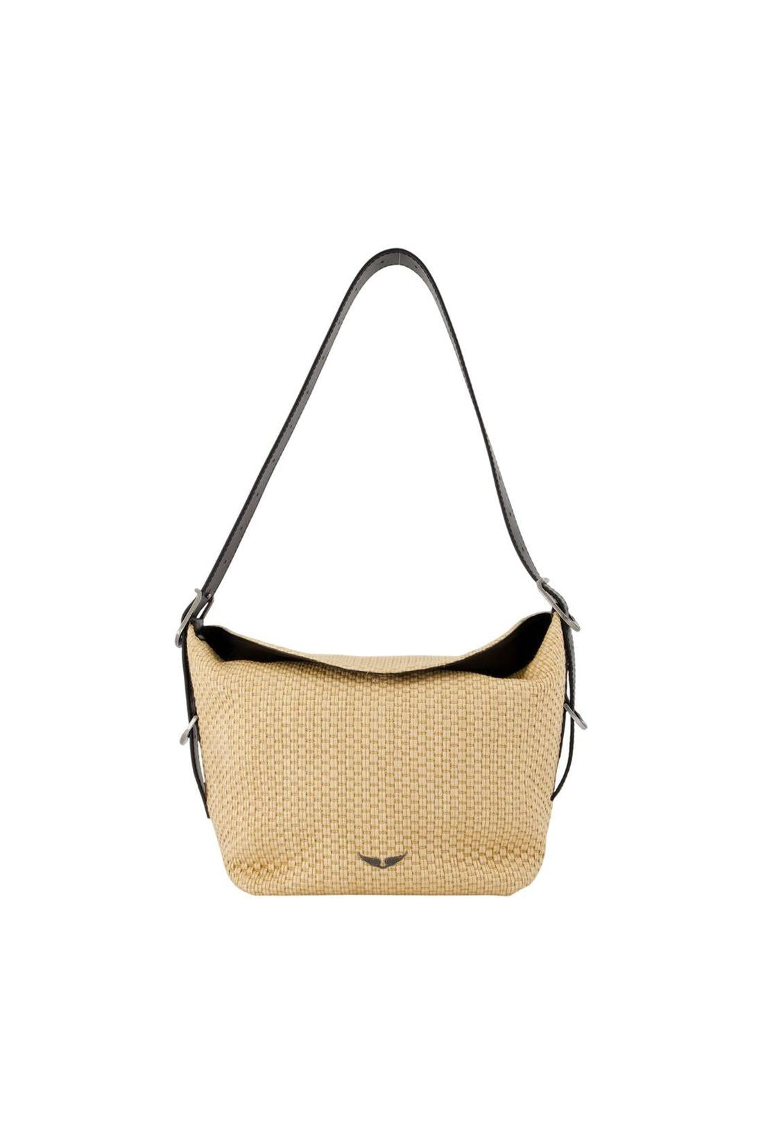 Zadig & Voltaire-Jane Korb-Schultertasche - Zadig & Voltaire - Baumwolle - Beige-Taschen-Black-Deal-Outlet-by-ARCHIVIST