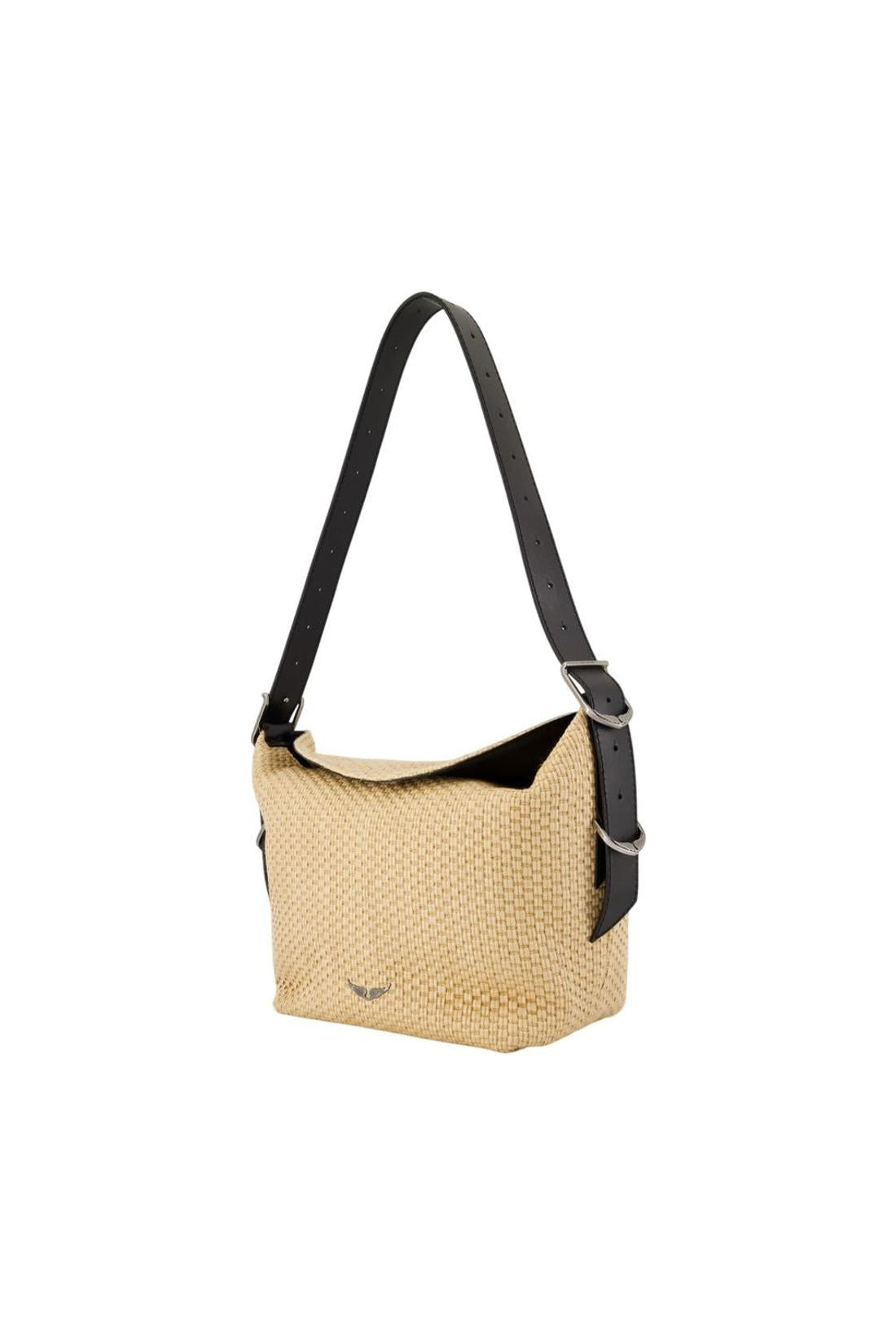 Zadig & Voltaire-Jane Korb-Schultertasche - Zadig & Voltaire - Baumwolle - Beige-Taschen-Black-Deal-Outlet-by-ARCHIVIST