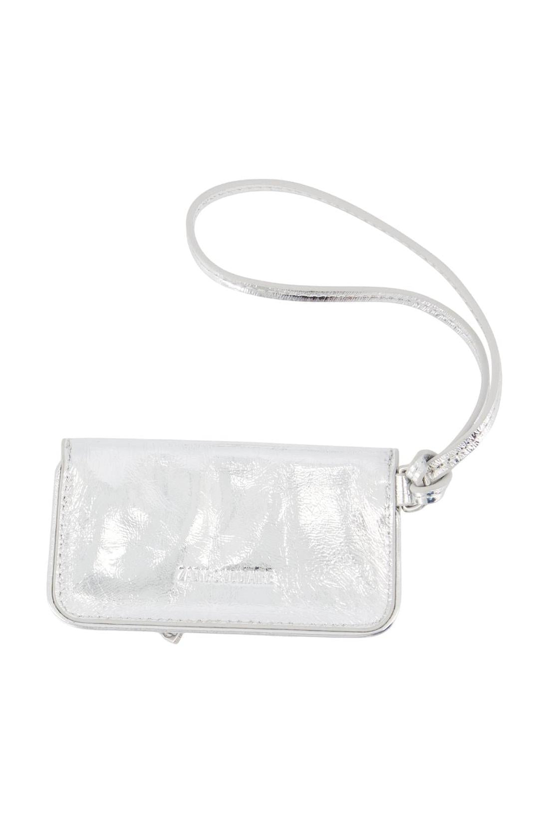 Zadig & Voltaire-Rock Keyring Kartenhalter - Zadig & Voltaire - Leder - Silber-Outdoor-Black-Deal-Outlet-by-ARCHIVIST