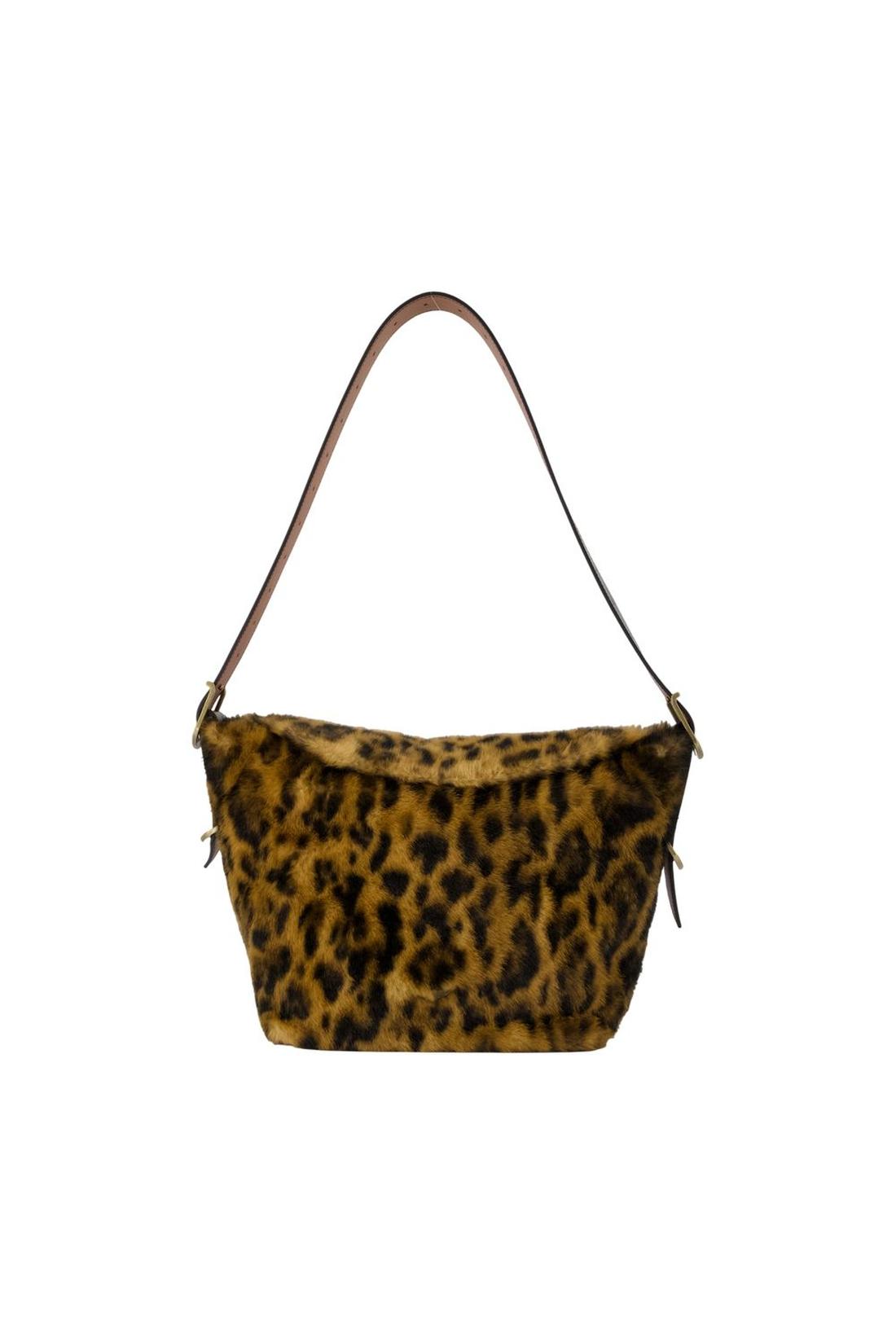 Zadig & Voltaire-Jane Leo Schultertasche - Zadig&amp;Voltaire - Kunstpelz - Braun-Taschen-Black-Deal-Outlet-by-ARCHIVIST