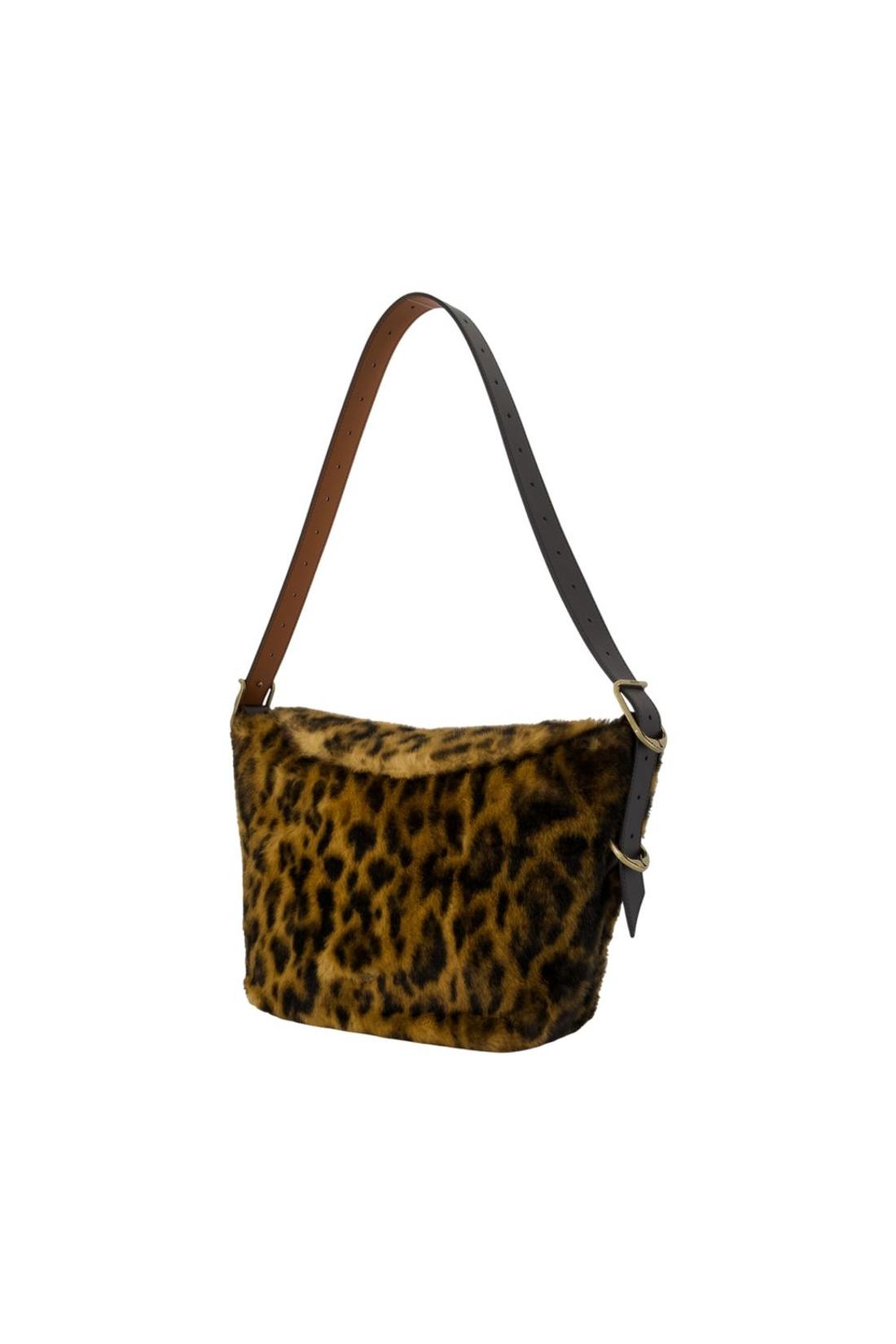 Zadig & Voltaire-Jane Leo Schultertasche - Zadig&amp;Voltaire - Kunstpelz - Braun-Taschen-Black-Deal-Outlet-by-ARCHIVIST