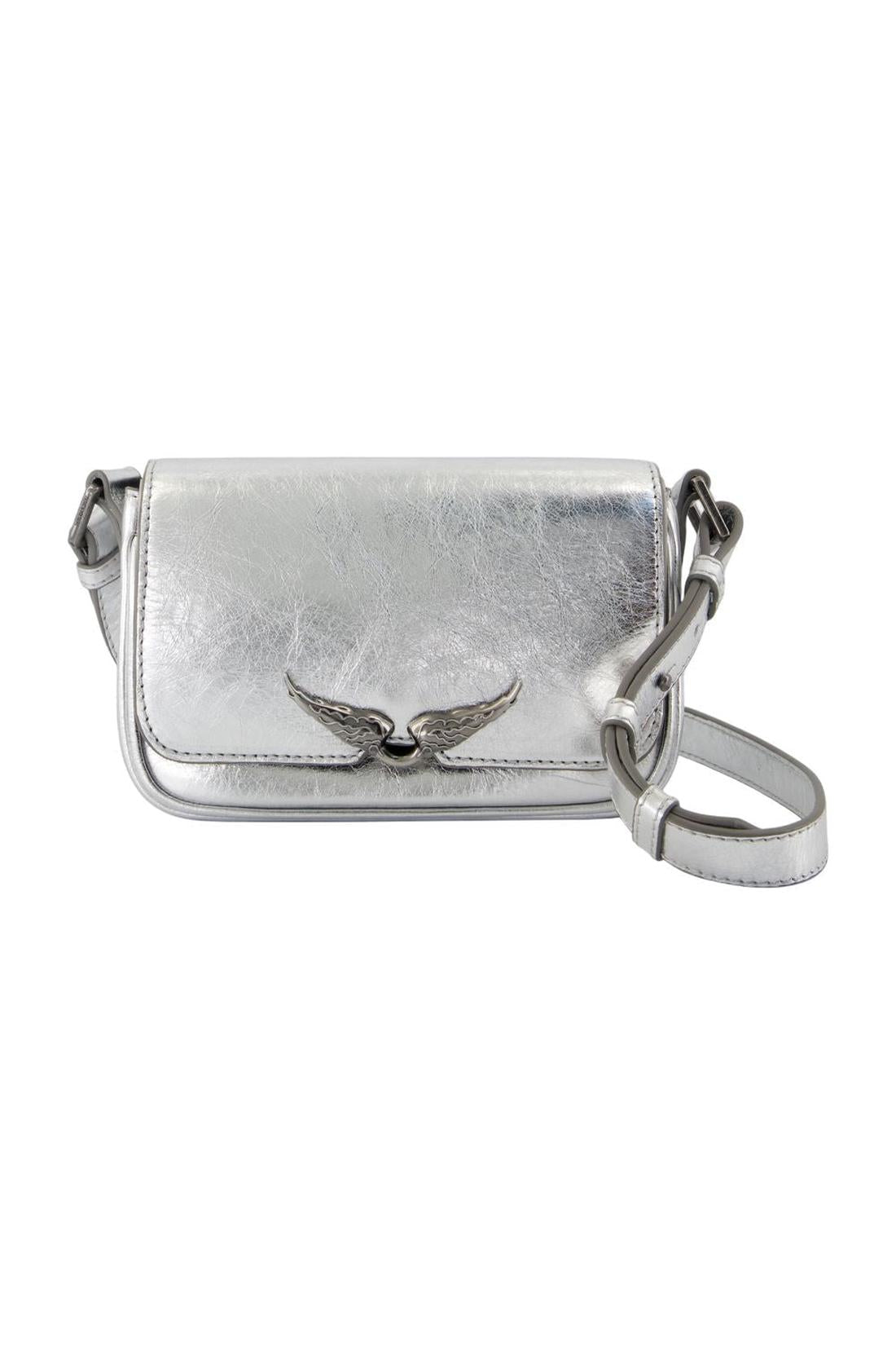 Zadig & Voltaire-Le Zazi Schultertasche - Zadig & Voltaire - Leder - Silber-Taschen-Black-Deal-Outlet-by-ARCHIVIST