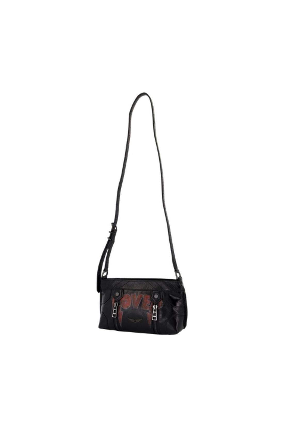 Zadig & Voltaire-Sunny Mood Punk Schultertasche - Zadig & Voltaire - Leder - Schwarz-Taschen-Black-Deal-Outlet-by-ARCHIVIST