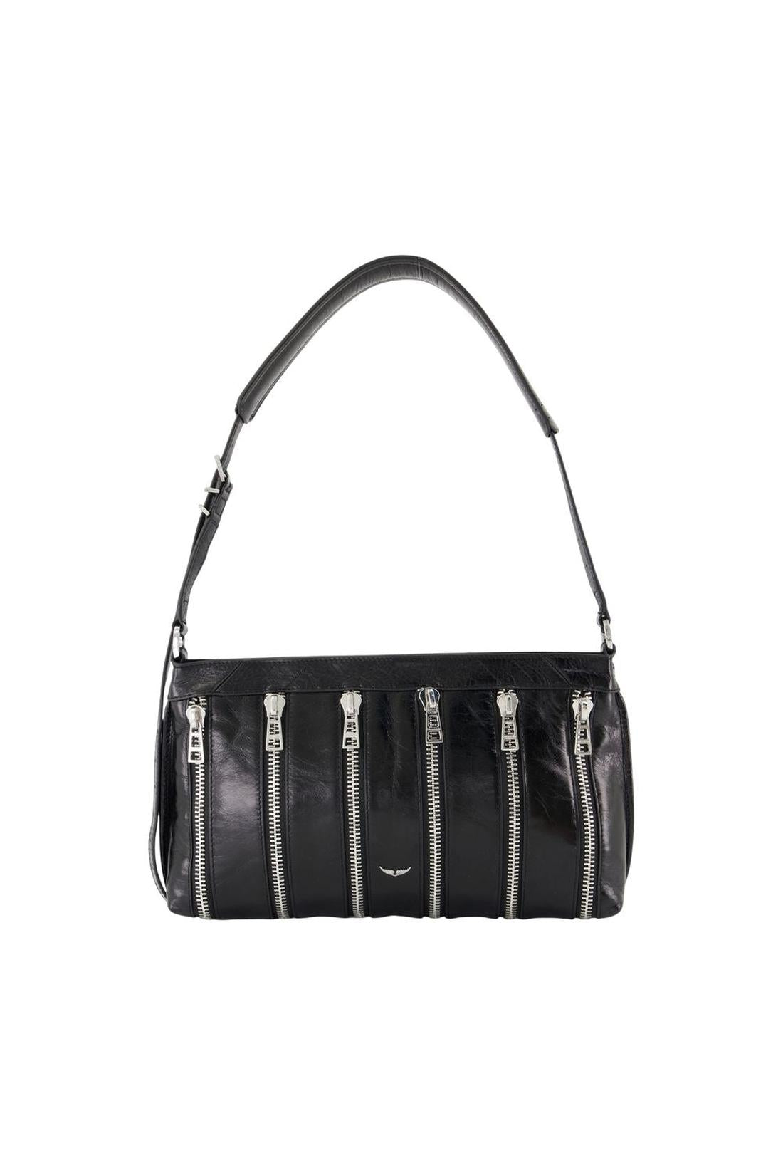 Zadig & Voltaire-Sunny Moody Schultertasche - Zadig & Voltaire - Leder - Schwarz-Taschen-Black-Deal-Outlet-by-ARCHIVIST