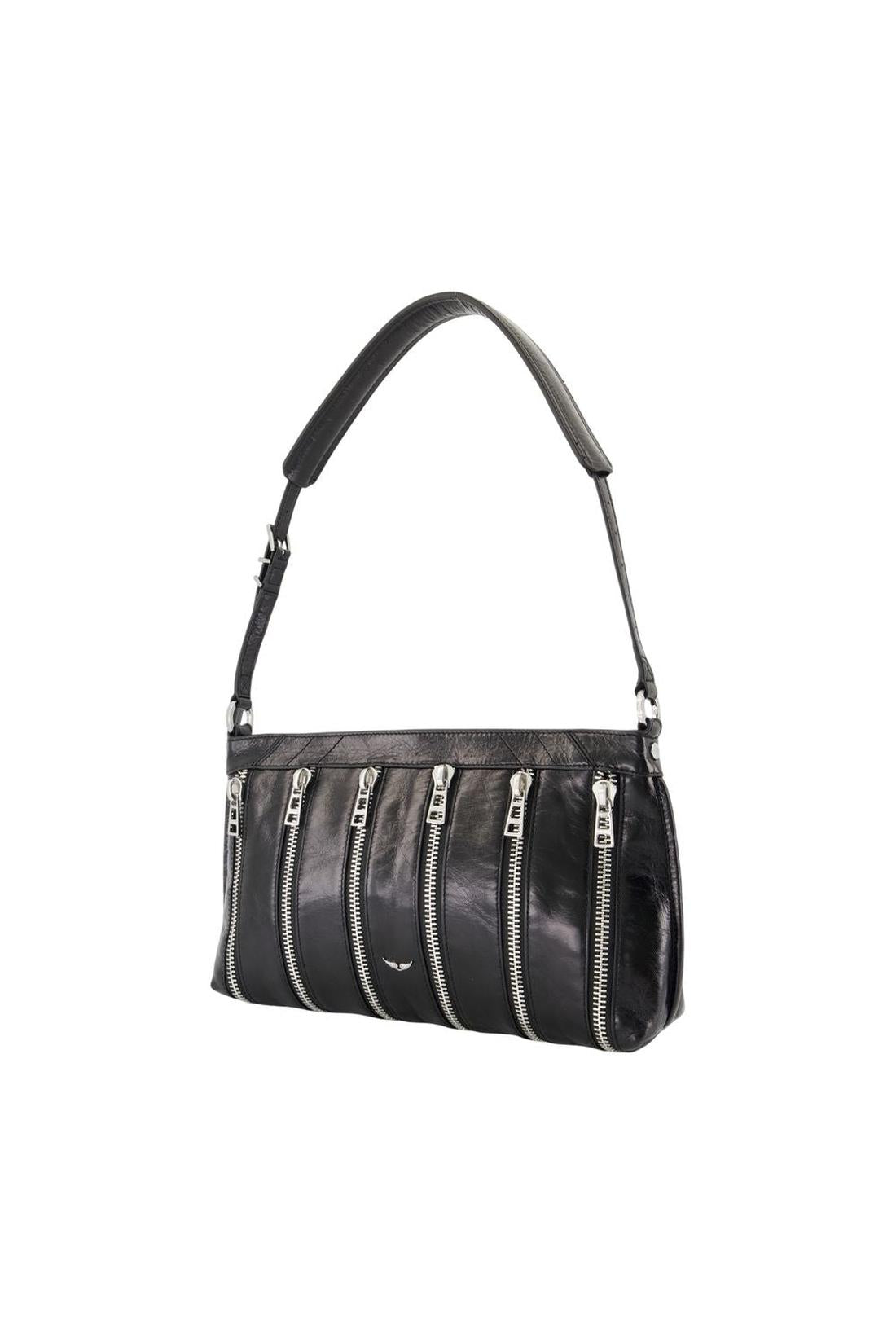 Zadig & Voltaire-Sunny Moody Schultertasche - Zadig & Voltaire - Leder - Schwarz-Taschen-Black-Deal-Outlet-by-ARCHIVIST