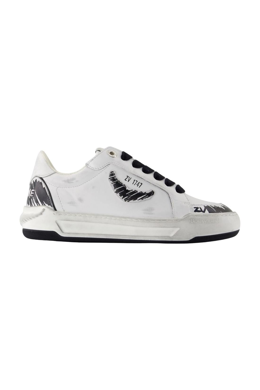 Zadig & Voltaire-Fly Wings Sneakers - Zadig & Voltaire - Leder - Weiß-Sneaker-Black-Deal-Outlet-by-ARCHIVIST