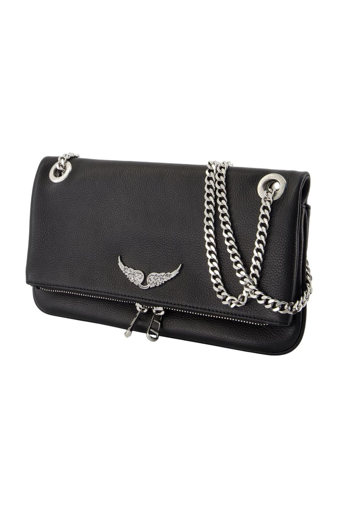 Zadig & Voltaire-Wallet On Chain Rock Ii - Zadig & Voltaire - Leder - Schwarz-Taschen-Black-Deal-Outlet-by-ARCHIVIST