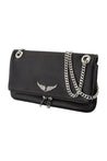 Zadig & Voltaire-Wallet On Chain Rock Ii - Zadig & Voltaire - Leder - Schwarz-Taschen-Black-Deal-Outlet-by-ARCHIVIST