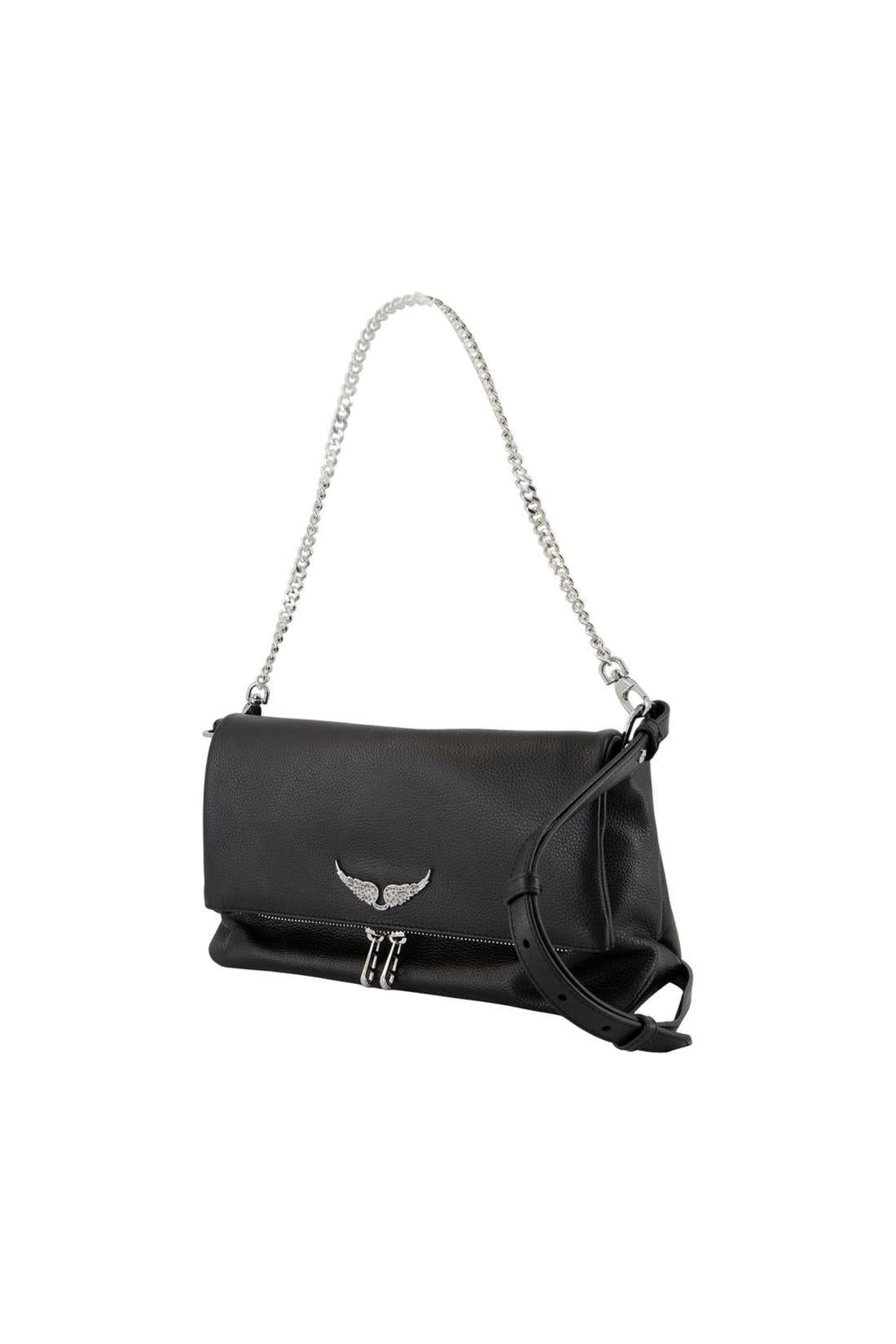 Zadig & Voltaire-Rocky Ii Schultertasche - Zadig & Voltaire - Leder - Schwarz-Taschen-Black-Deal-Outlet-by-ARCHIVIST