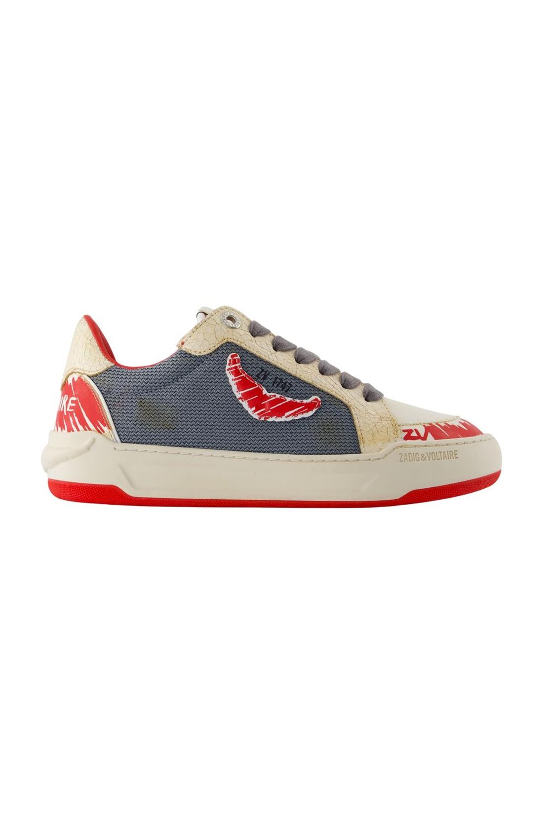 Zadig & Voltaire-Sneakers Fly Wings - Zadig & Voltaire - Leder - Rot-Sneaker-Black-Deal-Outlet-by-ARCHIVIST