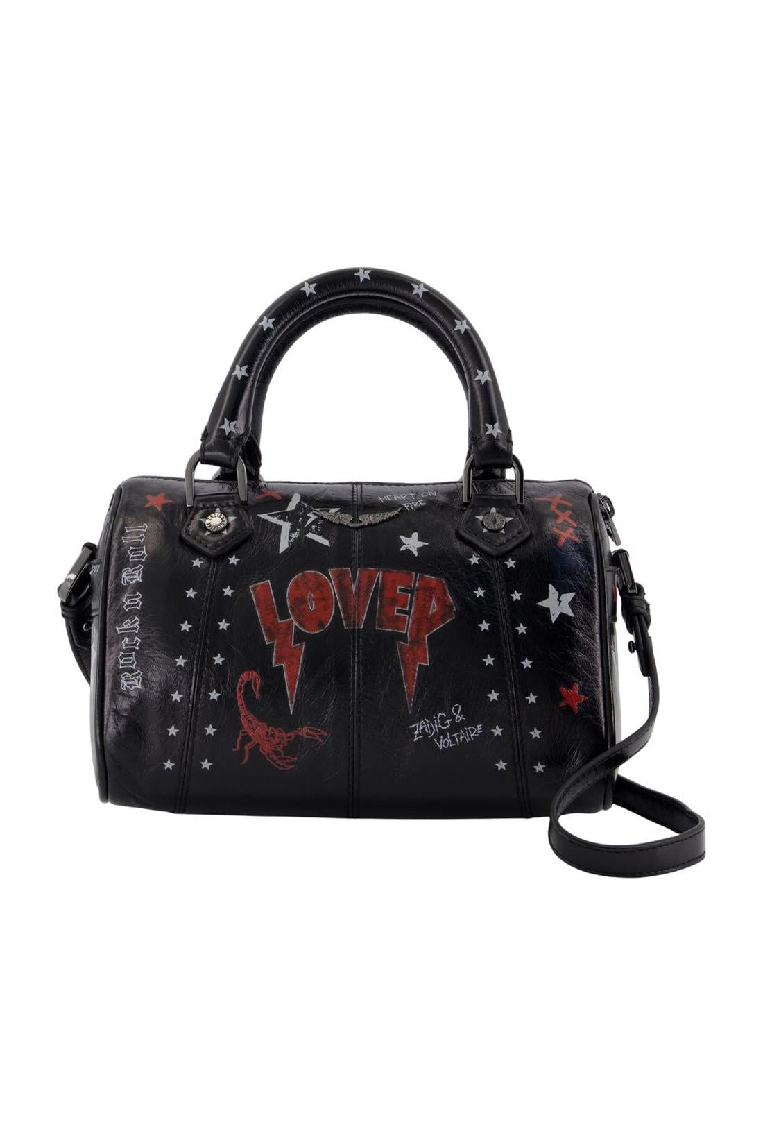 Zadig & Voltaire-Sunny Ray Xs Punk Schultertasche - Zadig & Voltaire - Leder - Schwarz-Taschen-Black-Deal-Outlet-by-ARCHIVIST