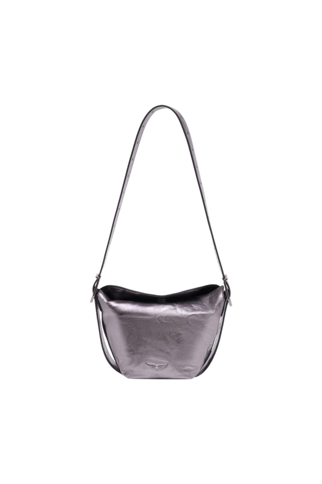 Zadig & Voltaire-Baby Jane Vintage-Schultertasche - Zadig & Voltaire - Leder - Silber-Taschen-Black-Deal-Outlet-by-ARCHIVIST