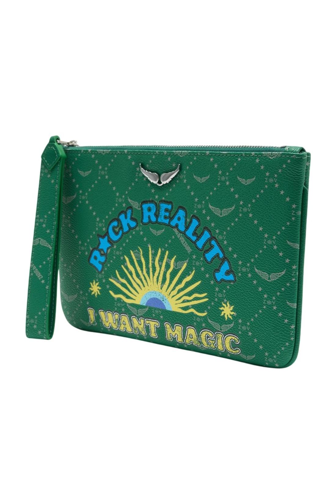 Clutch Z - Zadig & Voltaire - Synthetik - Grün-Outdoor-Zadig & Voltaire-OUTLET-ARCHIVIST-ARCHIVE-SALE