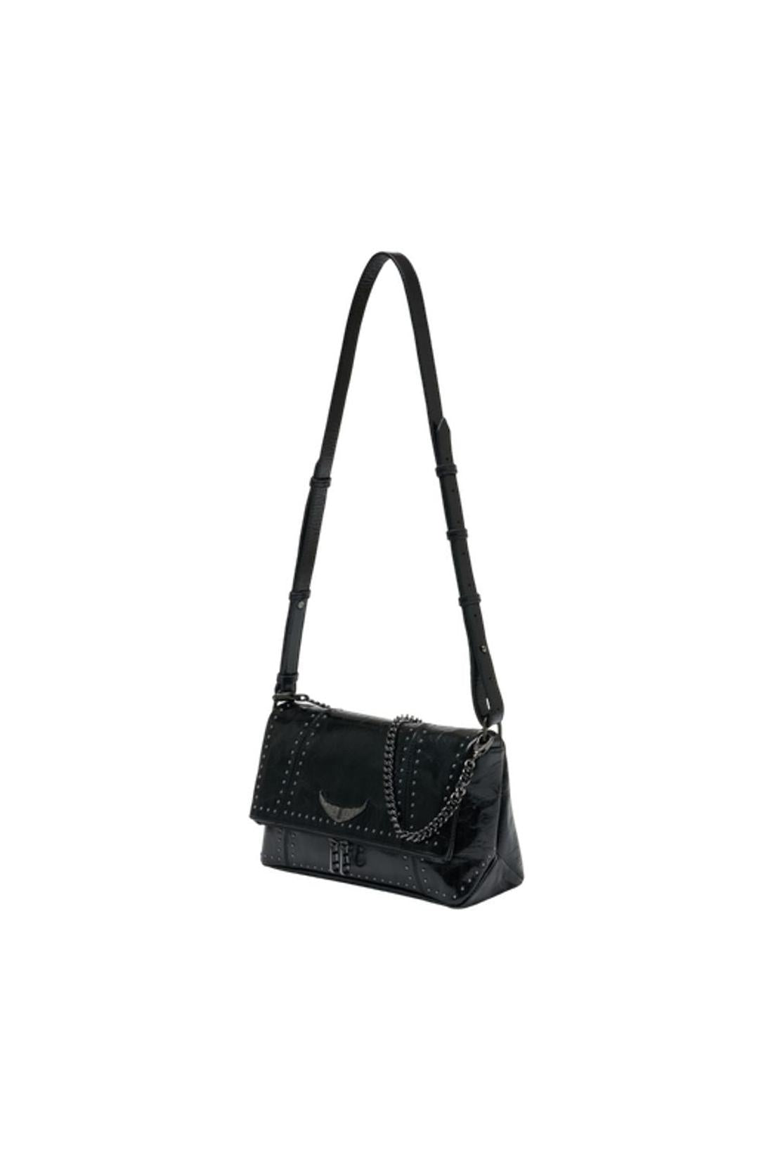 Zadig & Voltaire-Rocky II Vintage Schultertasche - Zadig & Voltaire - Leder - Schwarz-Taschen-Black-Deal-Outlet-by-ARCHIVIST