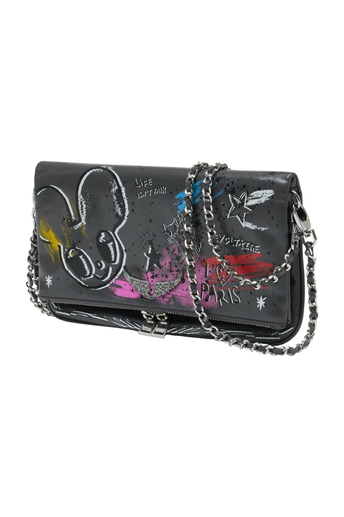 Zadig & Voltaire-Rock Humberto Schultertasche - Zadig & Voltaire - Leder - Multi-Taschen-Black-Deal-Outlet-by-ARCHIVIST