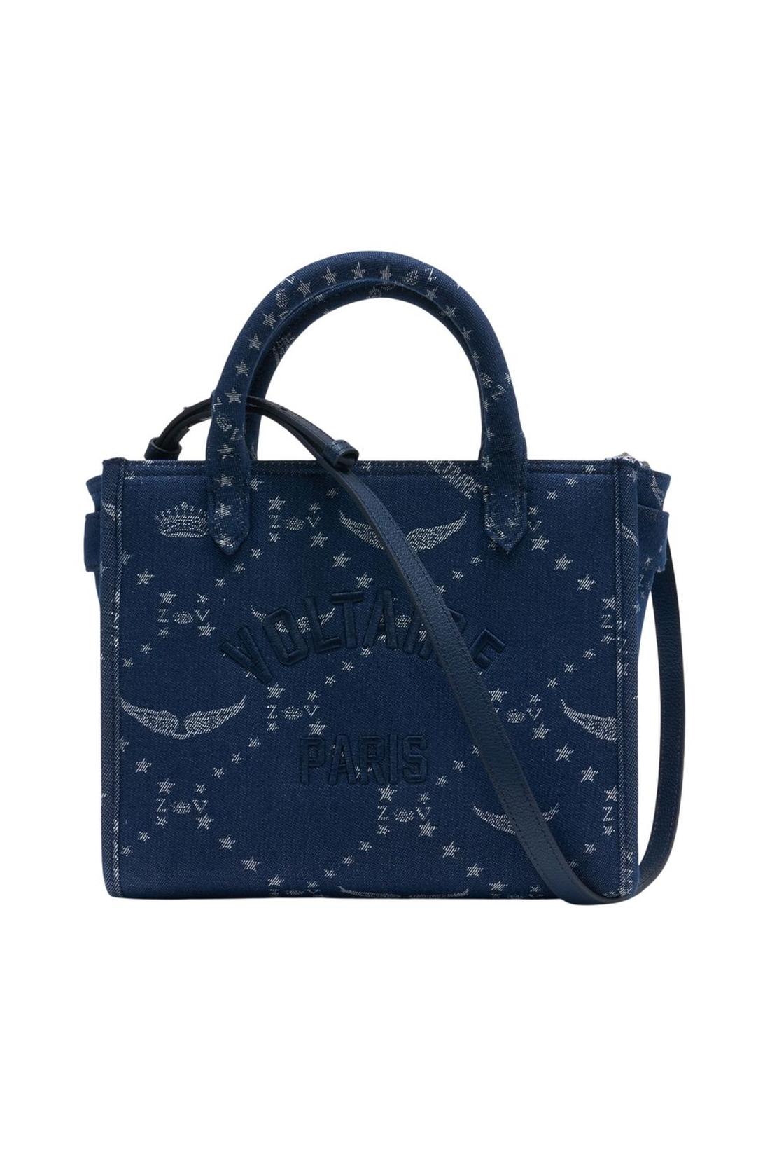 Einkaufstasche Angel Xs - Zadig &amp; Voltaire - Baumwolle - Blau-Taschen-Zadig & Voltaire-One size-blue-ARCHIVIST