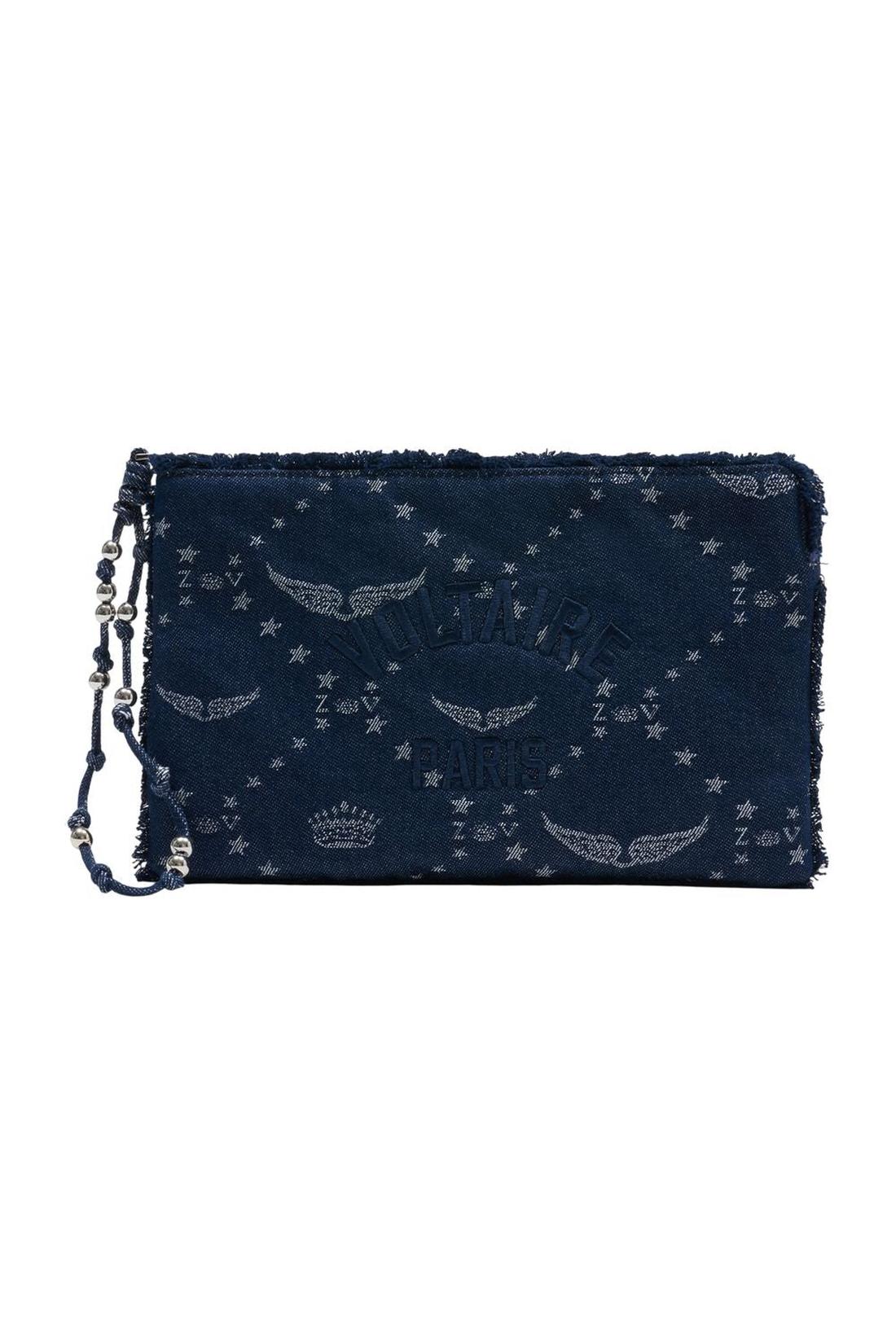 Clutch Angel - Zadig &amp; Voltaire - Baumwolle - Blau-Taschen-Zadig & Voltaire-One size-blue-ARCHIVIST