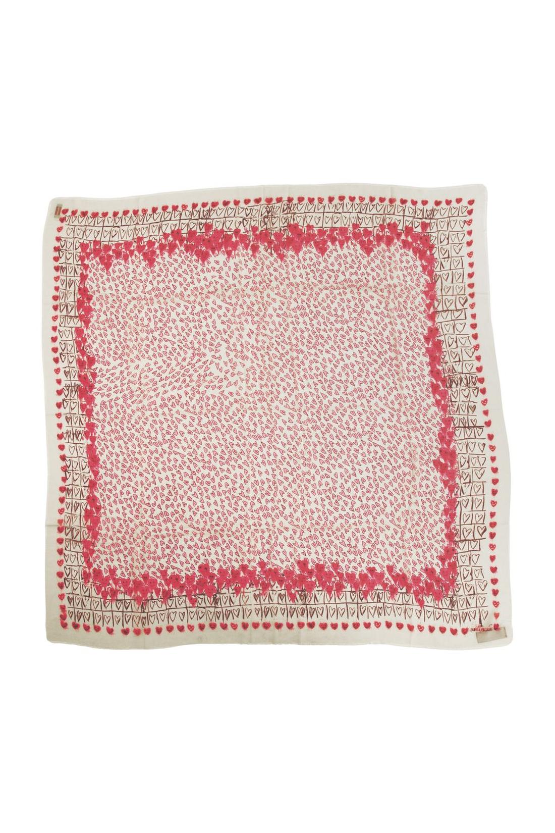 Zadig & Voltaire-Kerry Hearts Schal - Zadig & Voltaire - Synthetik - Multi-Outdoor-Black-Deal-Outlet-by-ARCHIVIST