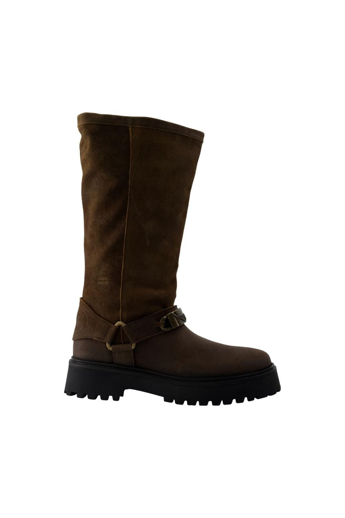 Zadig & Voltaire-Stiefel Angie - Zadig & Voltaire - Leder - Braun-schuhe / stiefel-Black-Deal-Outlet-by-ARCHIVIST