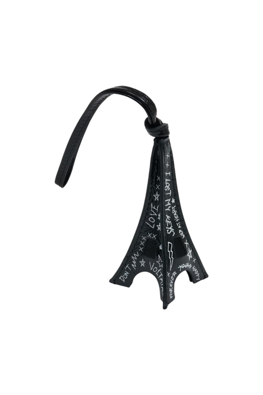 Tower-Schlüsselanhänger - Zadig & Voltaire - Leder - Schwarz-Outdoor-Zadig & Voltaire-One size-black-ARCHIVIST