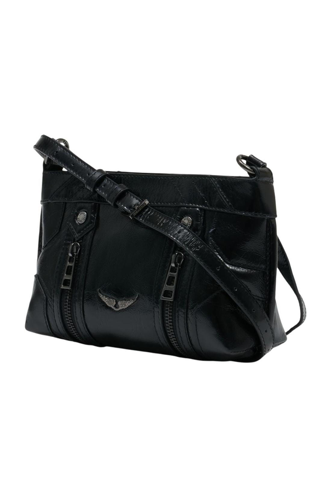 Sunny Mood Vintage Schultertasche - Zadig & Voltaire - Leder - Schwarz-Taschen-Zadig & Voltaire-ARCHIVIST