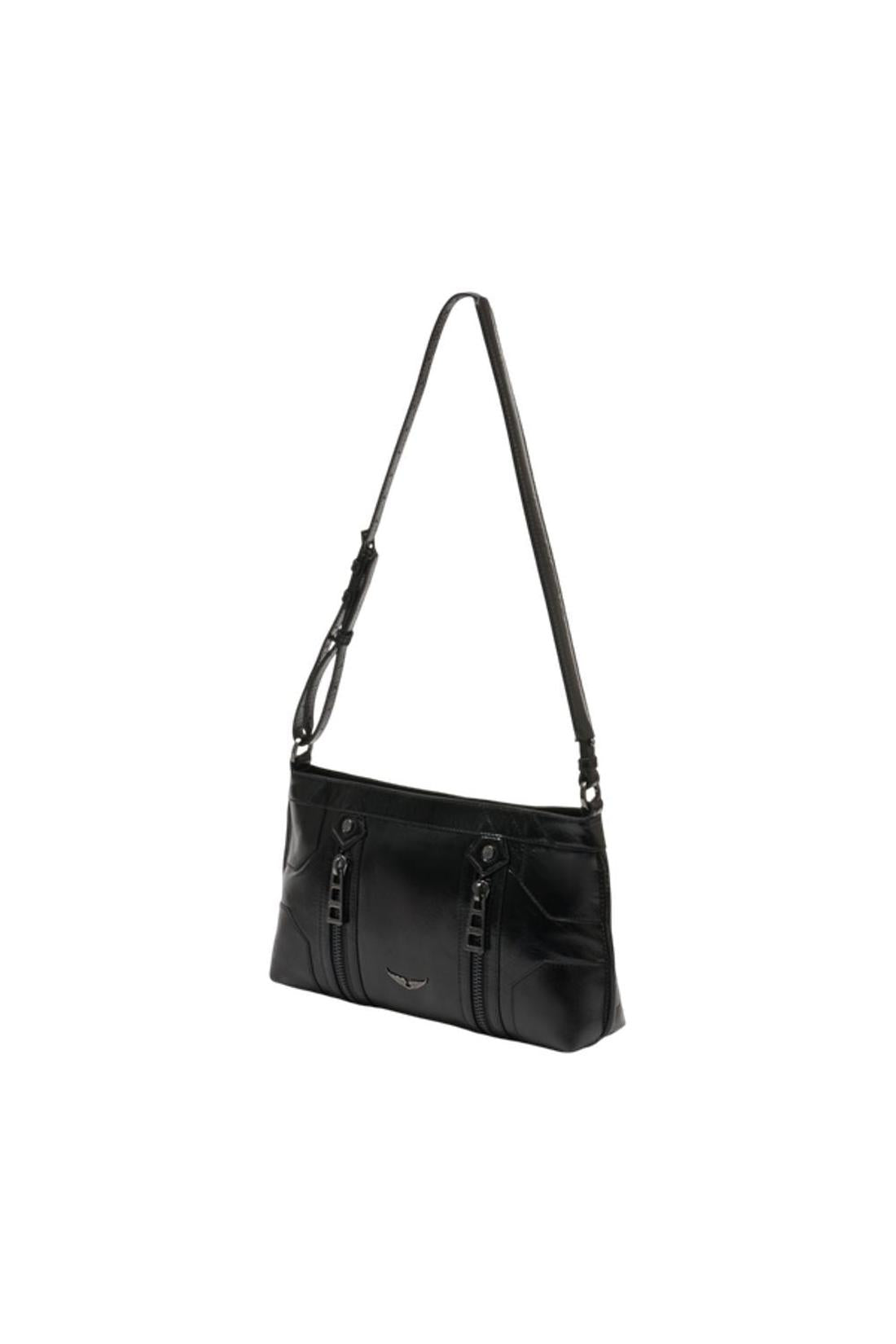 Sunny Moody Vintage Schultertasche - Zadig & Voltaire - Leder - Schwarz-Taschen-Zadig & Voltaire-OUTLET-ARCHIVIST-ARCHIVE-SALE