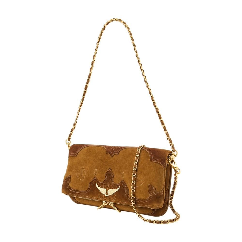 Umhängetasche „Rock Western Used“ – Zadig & Voltaire – Leder – Braun