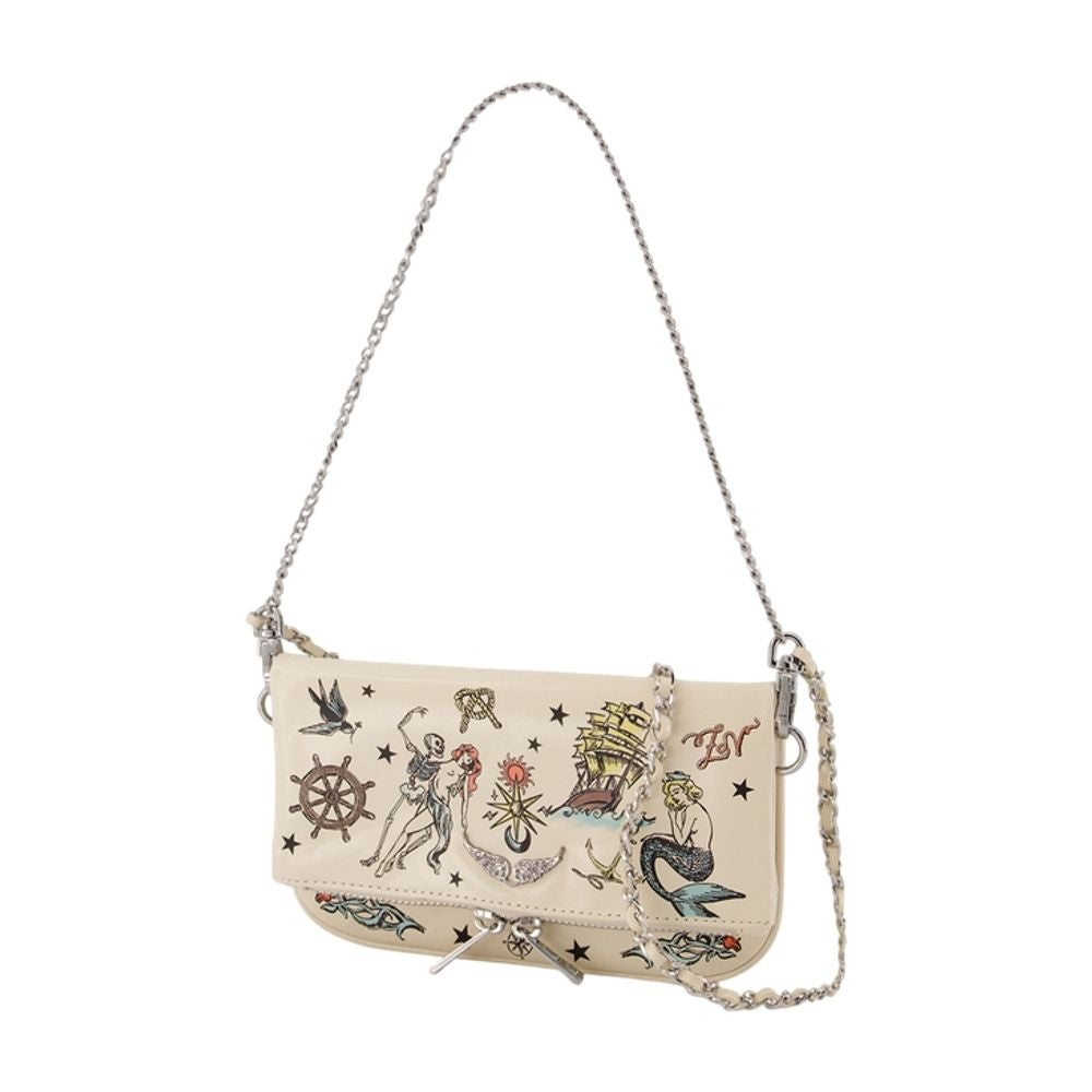 Umhängetasche Rock Nano Tattoo – Zadig & Voltaire – Leder – Weiß