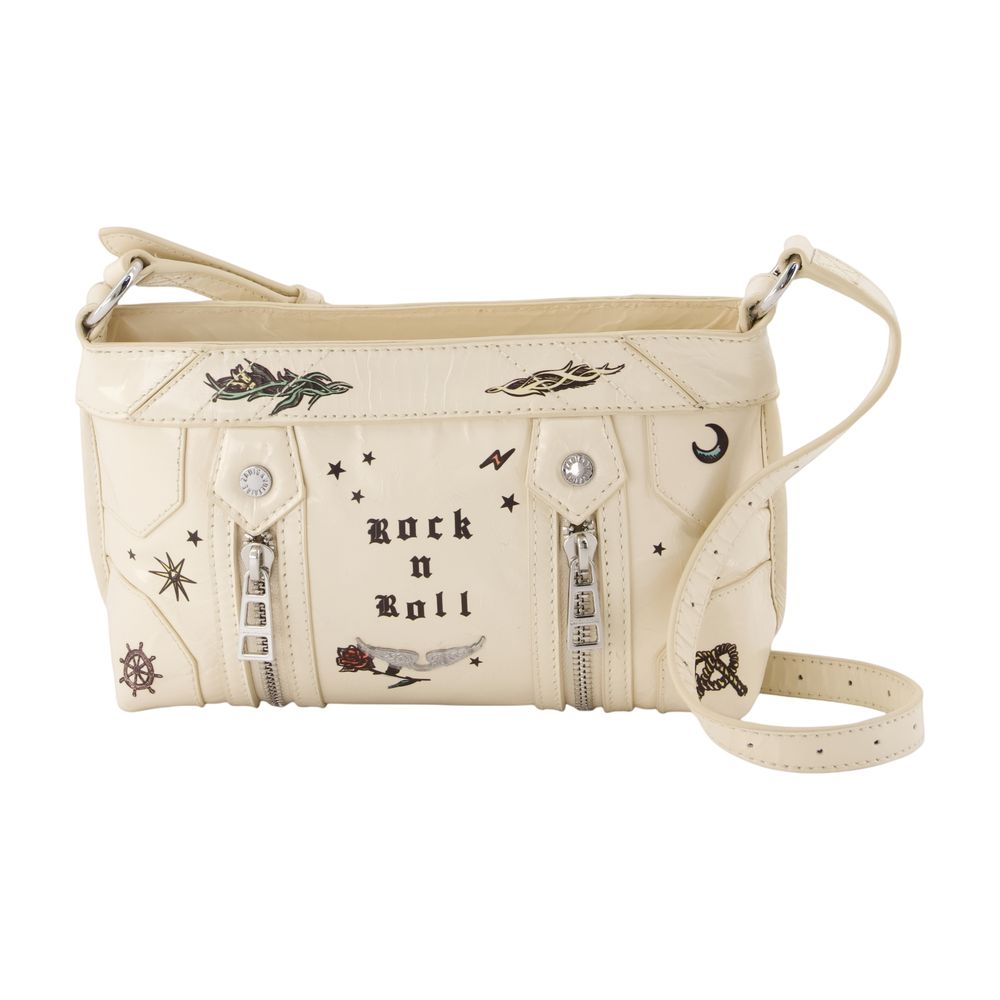 Umhängetasche „Sunny Mood Tattoo“ – Zadig & Voltaire – Leder – Weiß