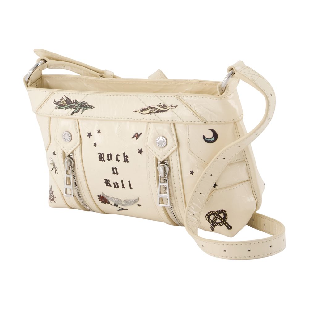 Umhängetasche „Sunny Mood Tattoo“ – Zadig & Voltaire – Leder – Weiß