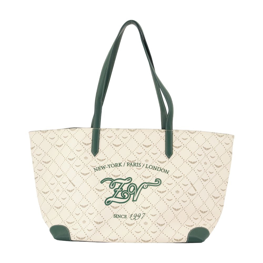 Einkaufstasche XL Monogram Tennis – Zadig & Voltaire – Kunstleder – Weiß