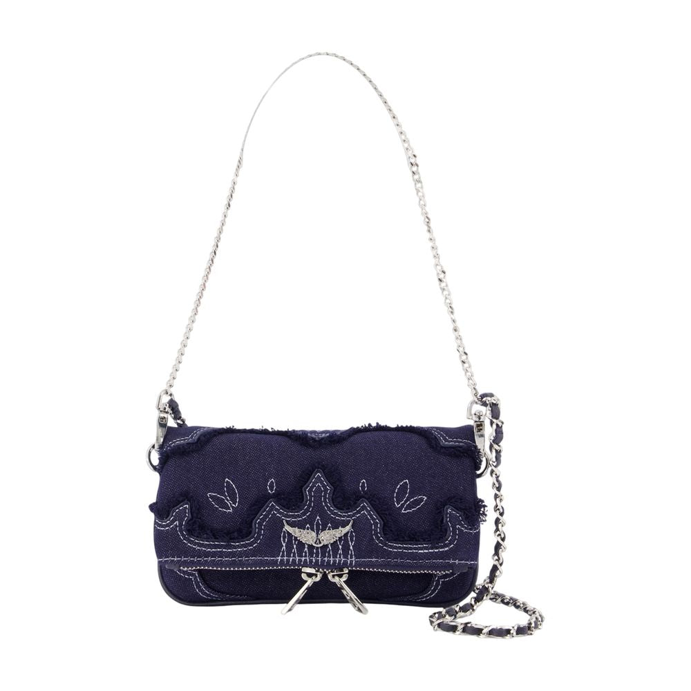 Rock Nano Schultertasche - Zadig & Voltaire - Baumwolle - Blau