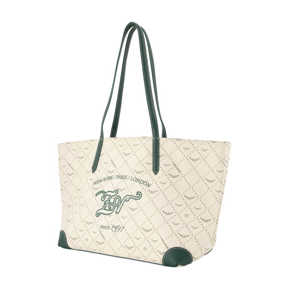 Z Monogram Tennis Einkaufstasche – Zadig & Voltaire – Kunstleder – Weiß
