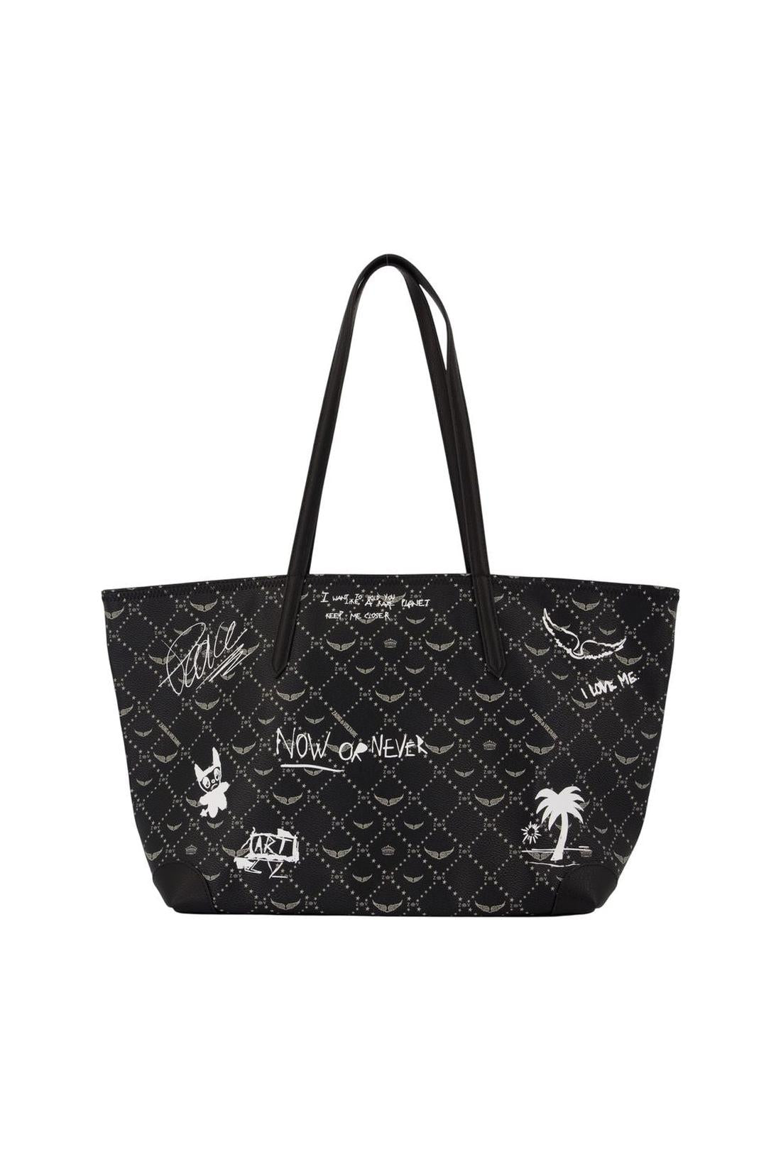 Z Monogram Arty Tag Einkaufstasche – Zadig & Voltaire – Kunstleder – Schwarz