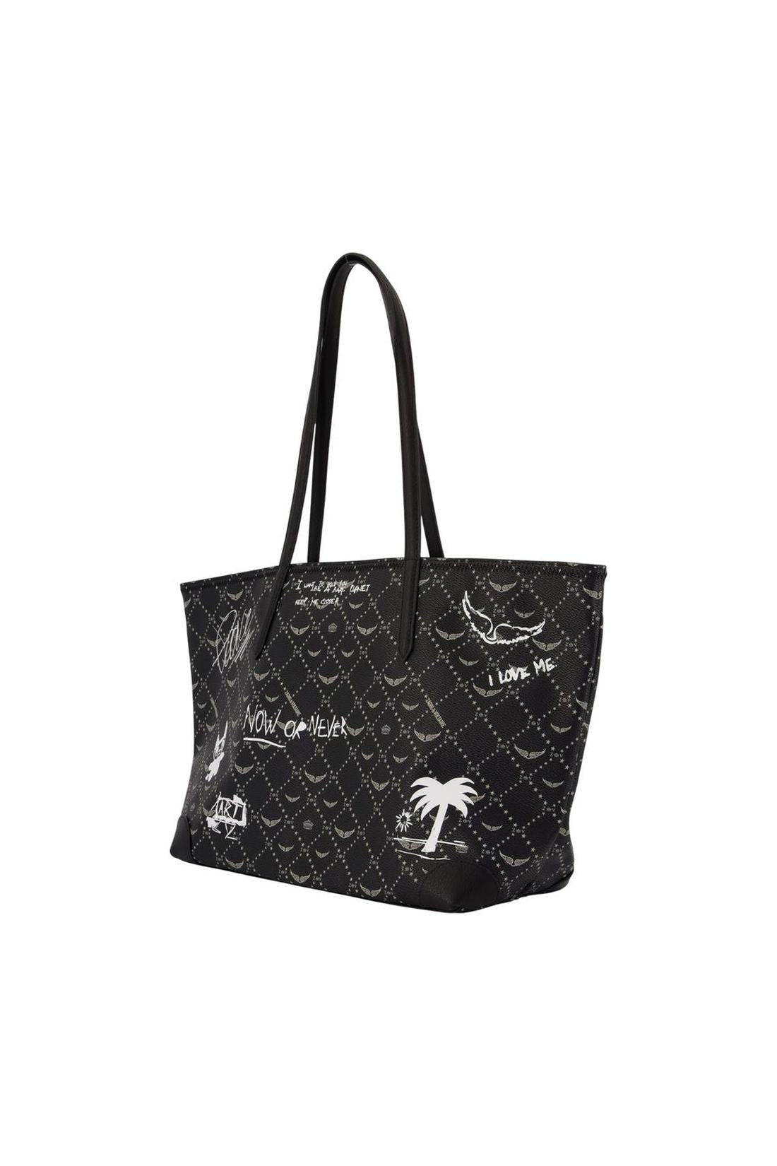 Z Monogram Arty Tag Einkaufstasche – Zadig & Voltaire – Kunstleder – Schwarz