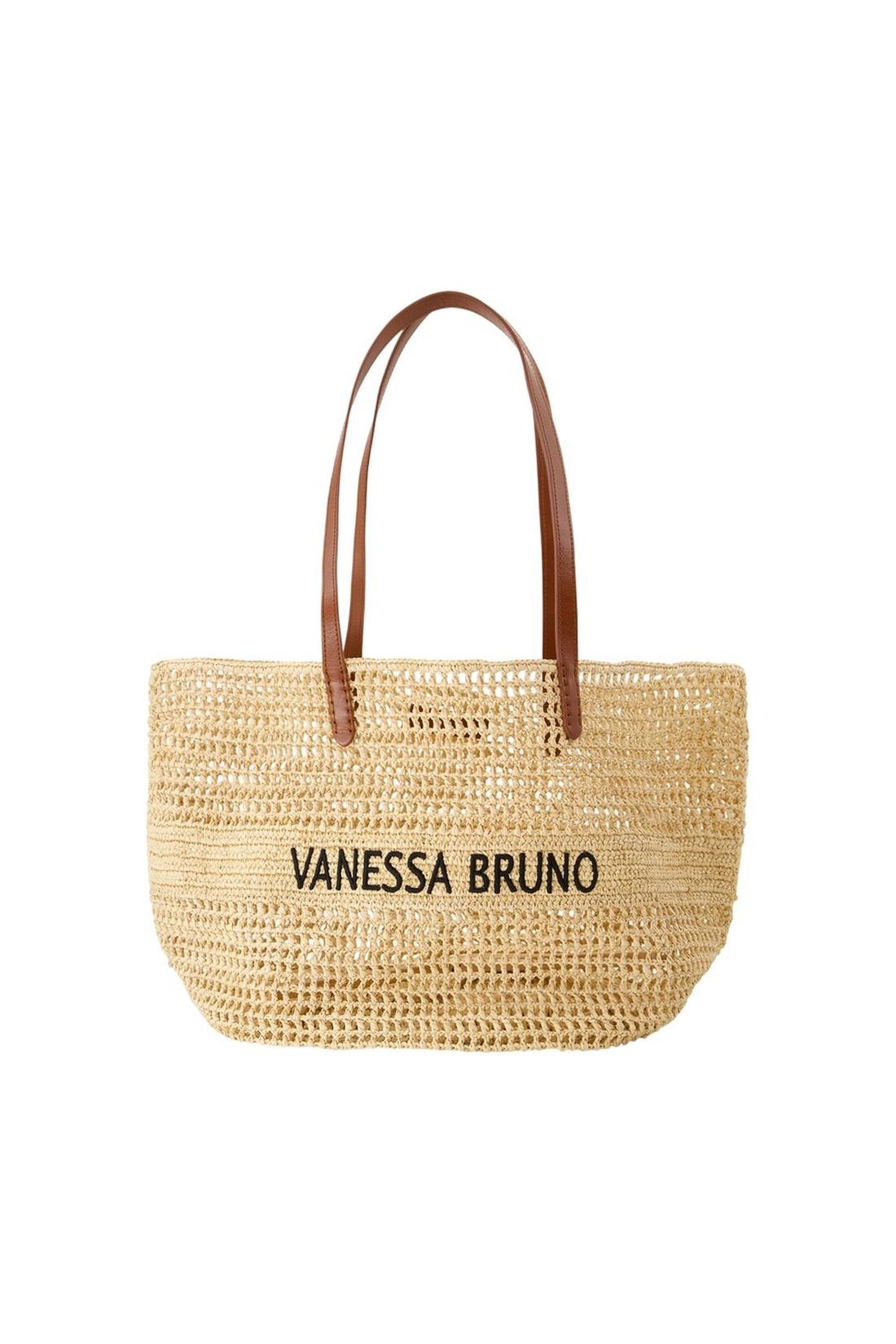 Handtasche Korb - Vanessa Bruno - Raphia - Beige