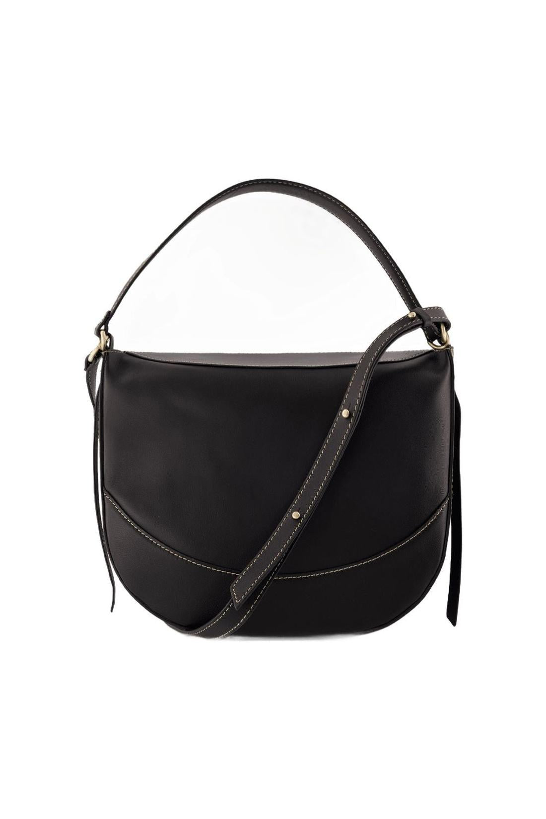 Vanessa Bruno-Daily Bag Schultertasche - Vanessa Bruno - Leder - Schwarz-Taschen-Black-Deal-Outlet-by-ARCHIVIST