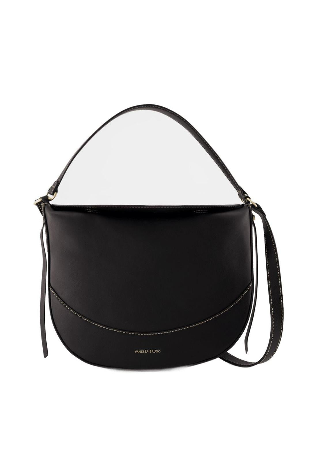 Vanessa Bruno-Daily Bag Schultertasche - Vanessa Bruno - Leder - Schwarz-Taschen-Black-Deal-Outlet-by-ARCHIVIST