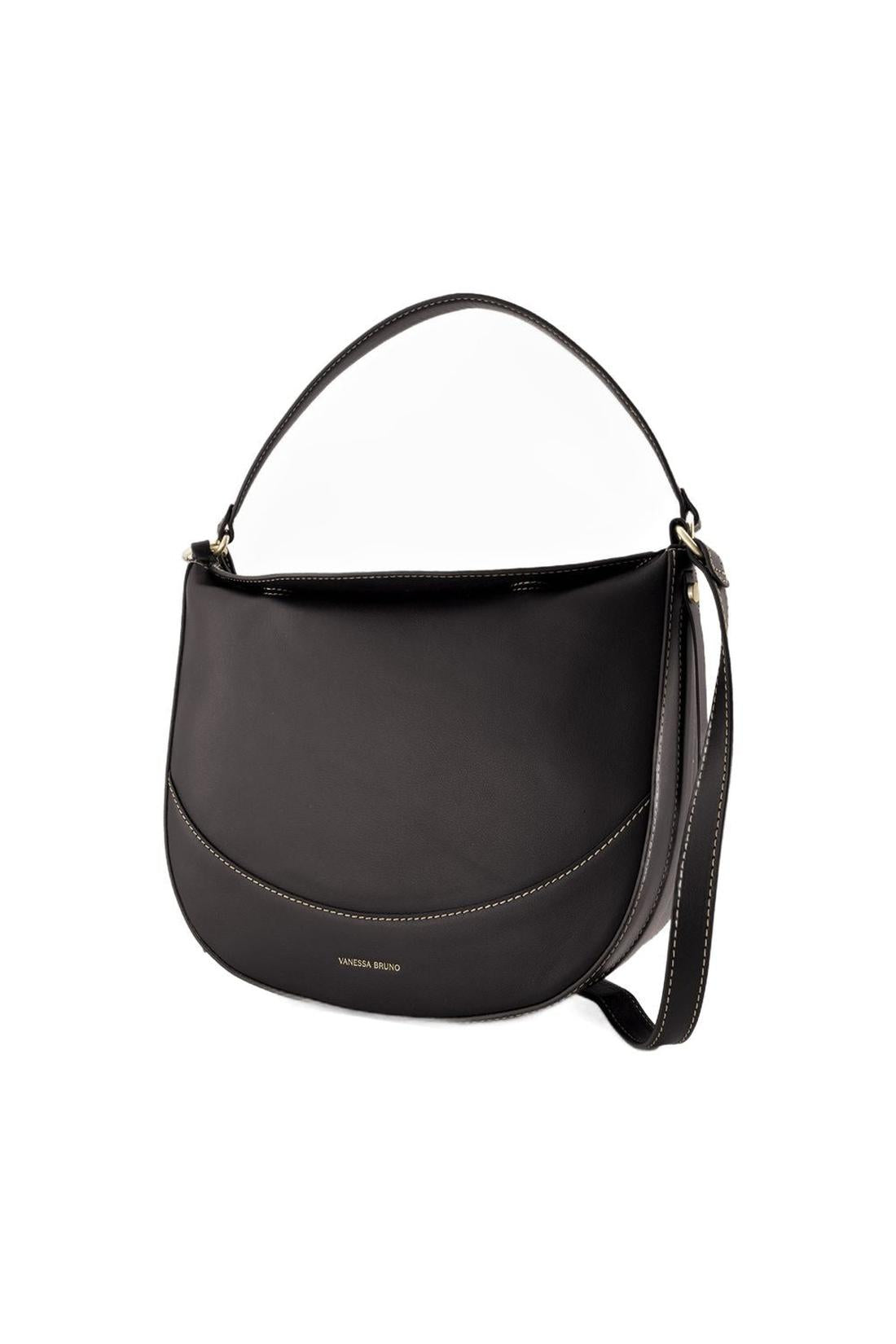 Vanessa Bruno-Daily Bag Schultertasche - Vanessa Bruno - Leder - Schwarz-Taschen-Black-Deal-Outlet-by-ARCHIVIST