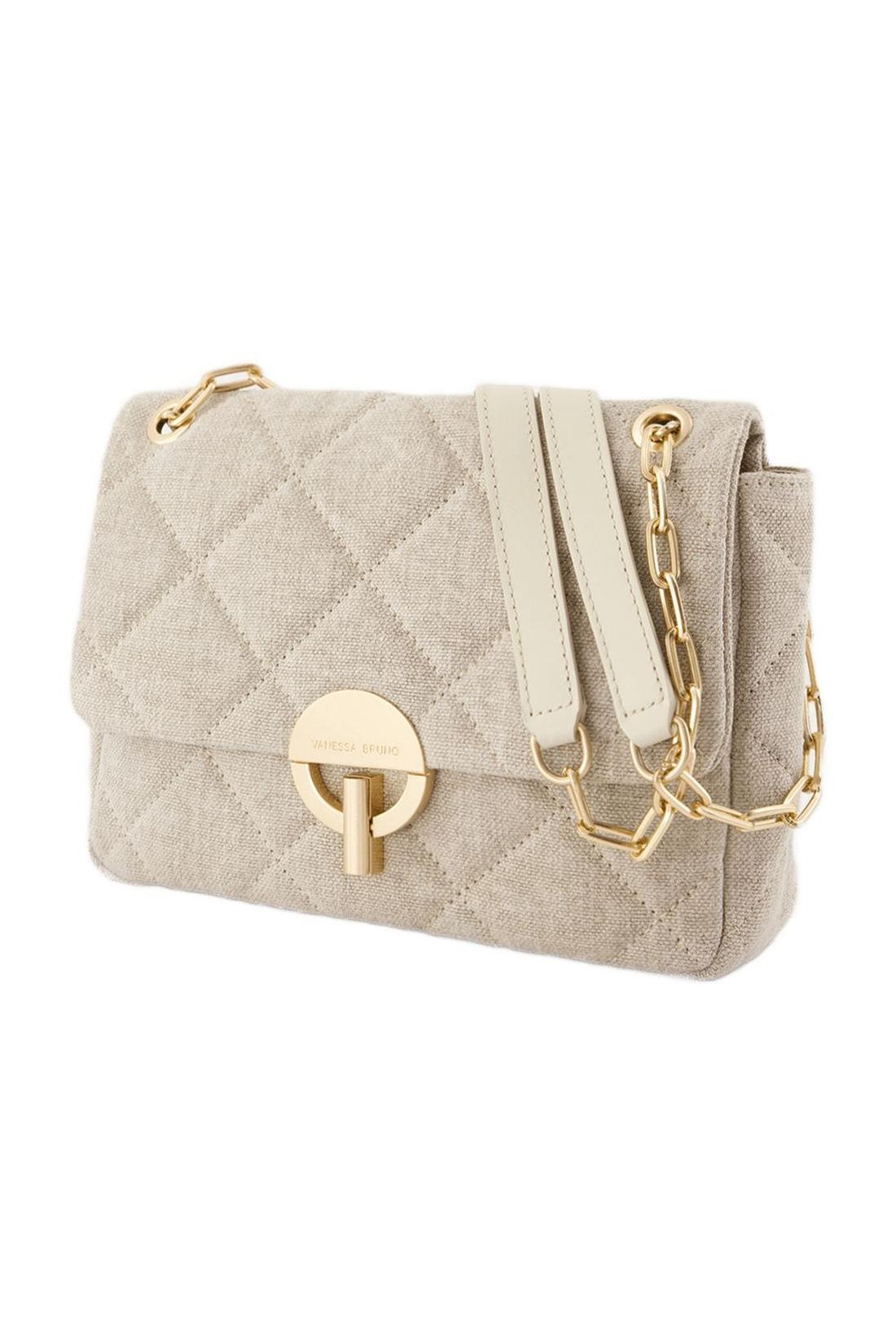 Grand Moon Handtasche - Vanessa Bruno - Leinen - Beige
