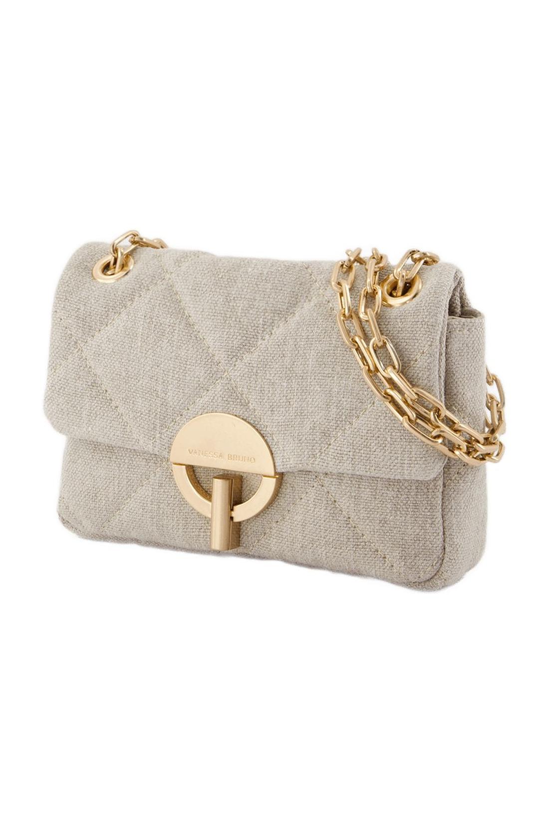 Nano Moon Handtasche - Vanessa Bruno - Leinen - Beige